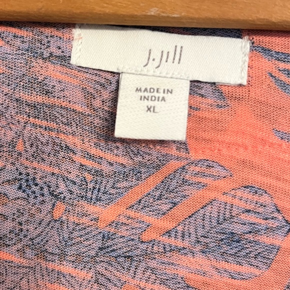 J. Jill Boho Babydoll Crochet Trim Tunic Blouse Top, XL - Picture 3 of 8